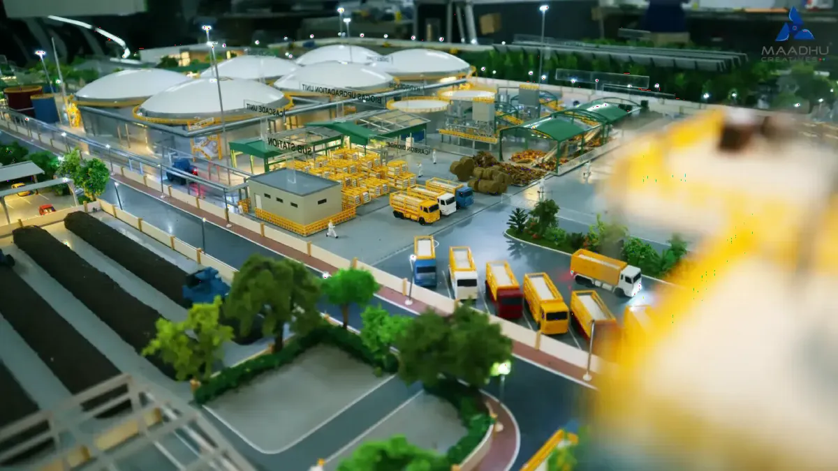 Detailed miniature scale model built by Maadhu Creatives