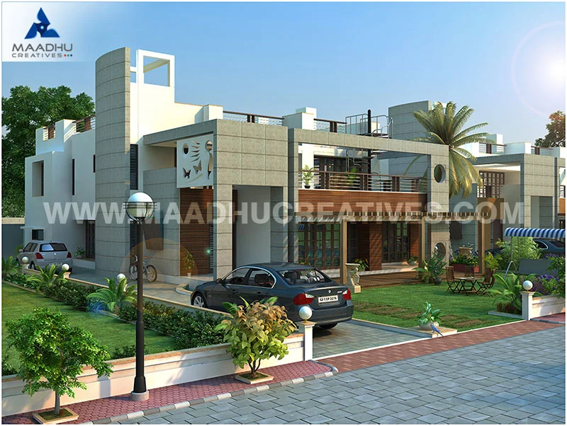 3D Exterior Bungalow