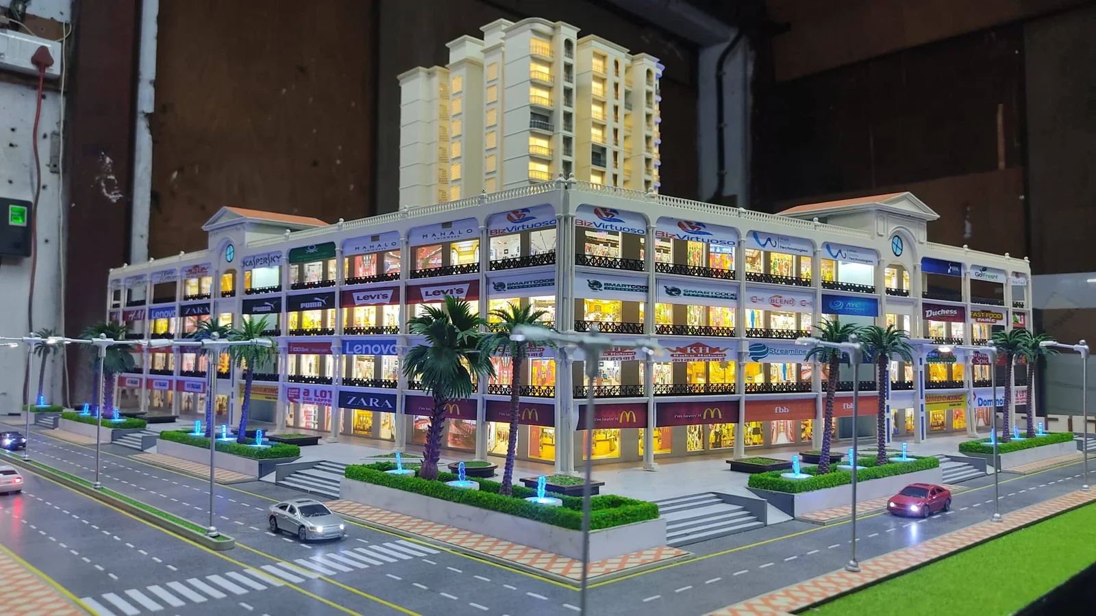 Shopping Complex Exterior Model