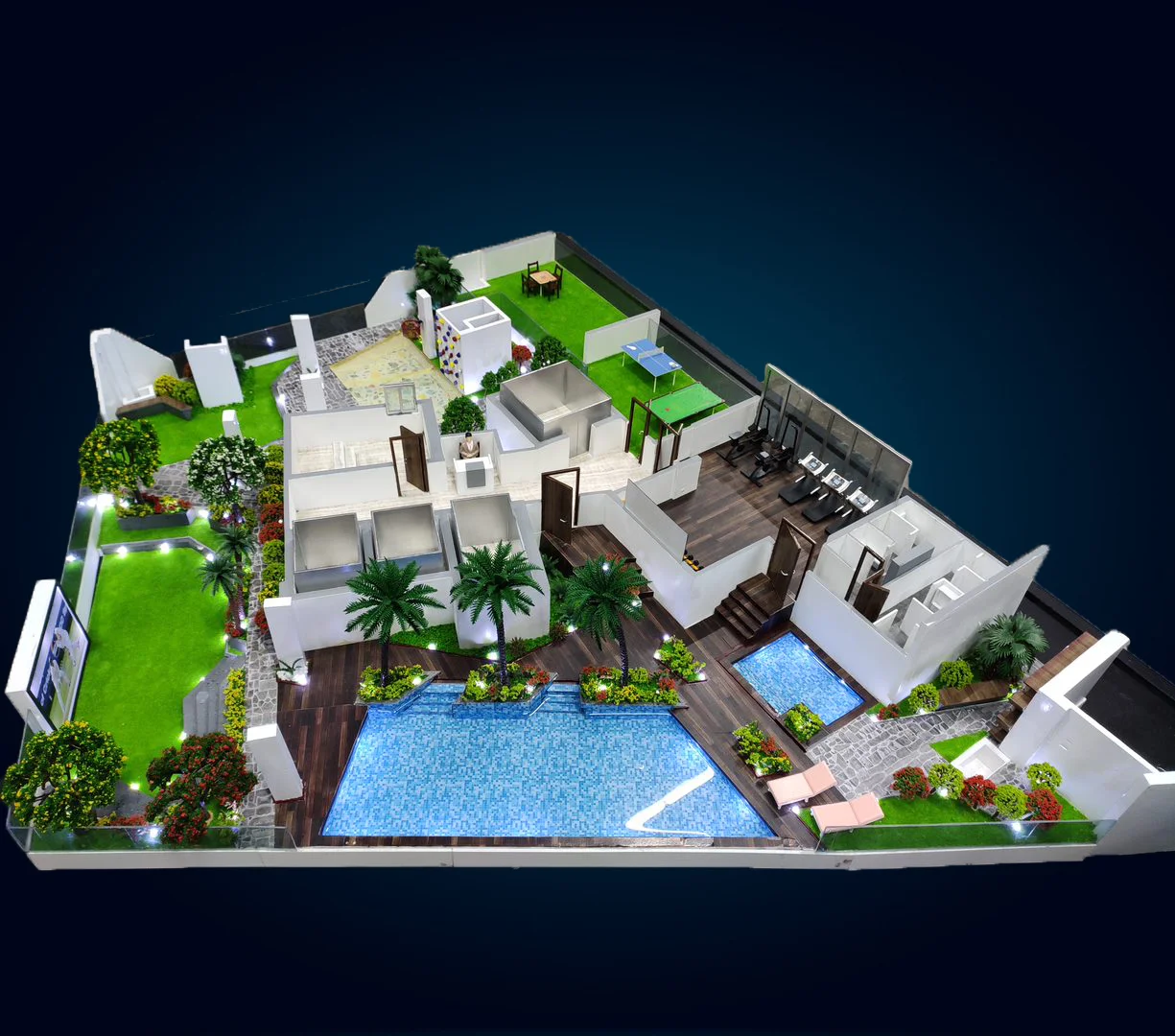 Amenities Cut Section Interior Model