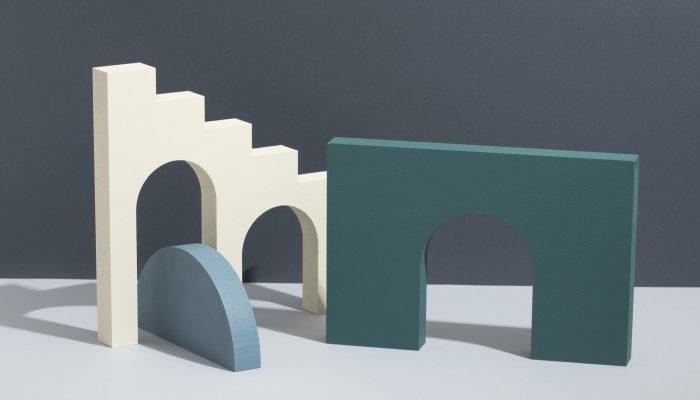 concrete and plaster model